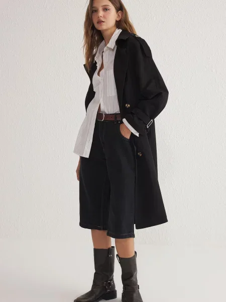 Palton Trendyol clasic negru