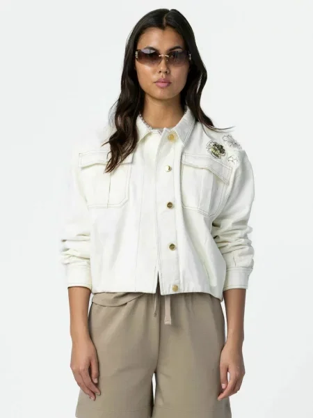 Coster Copenhagen Átmeneti dzseki Jacket gyöngyház-fehér fehér