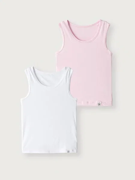 United Colors of Benetton top detský s elastanom ružová