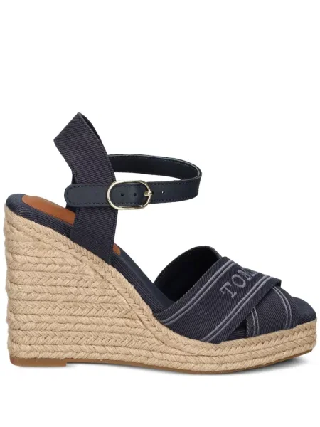 Кожени сандали Tommy Hilfiger синьо