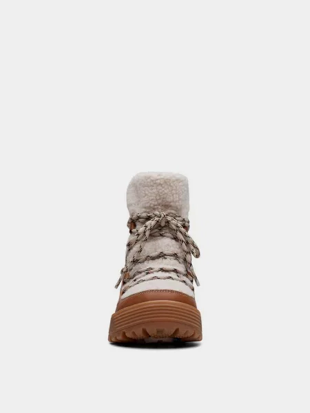 Меланжевые ботинки Clarks
