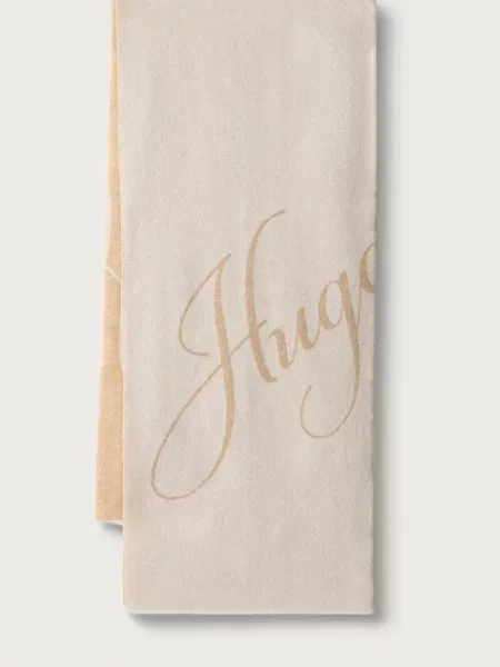 HUGO Fular Byanca alb bej