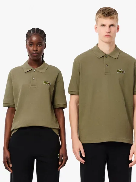 Поло Lacoste зелений