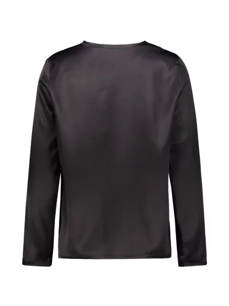 Bluză Drhope din satin negru