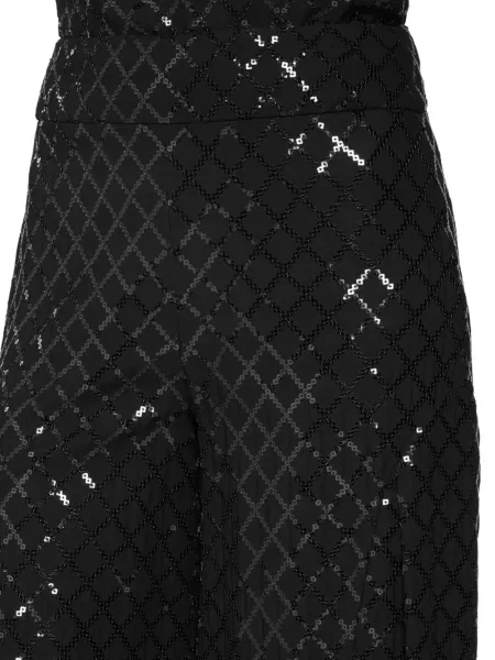 Pantaloni Genny cu paiete negru