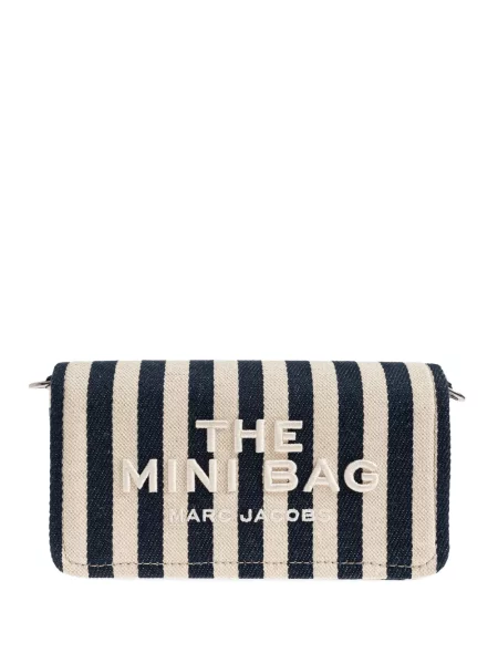 Geantă Marc Jacobs cu dungi albastru