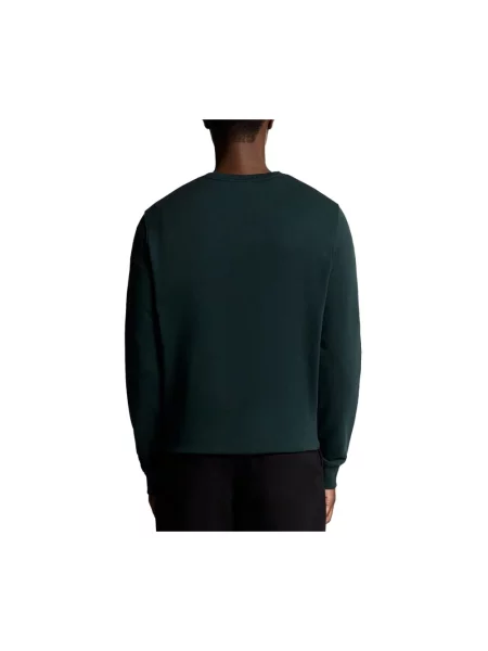 Bluza Lyle & Scott z dekoltem w kształcie litery U zielona