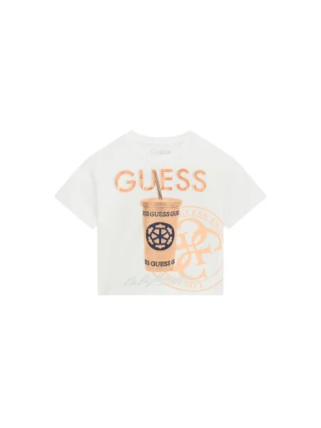 Guess Póló Relaxed Fit fehér