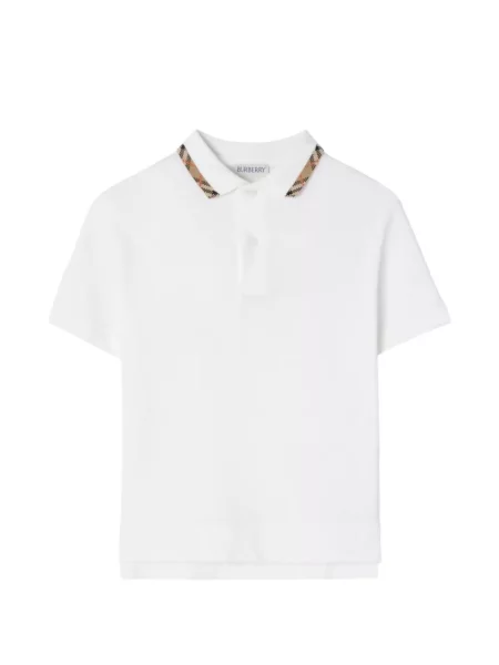 Koszulka polo dziecięca Burberry biała