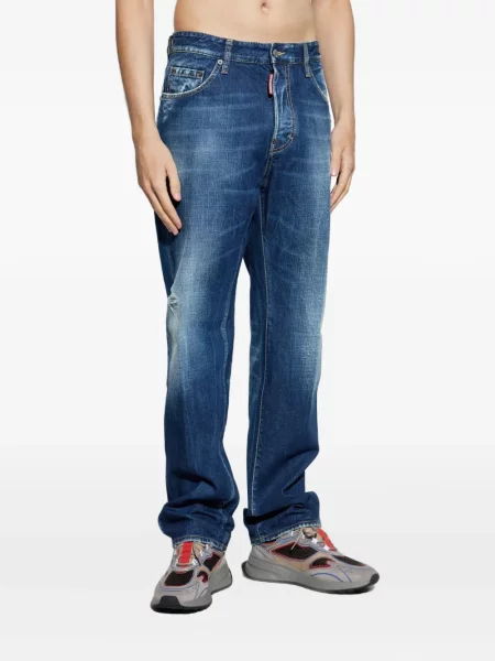 Blugi Dsquared2 zdrențuiți albastru
