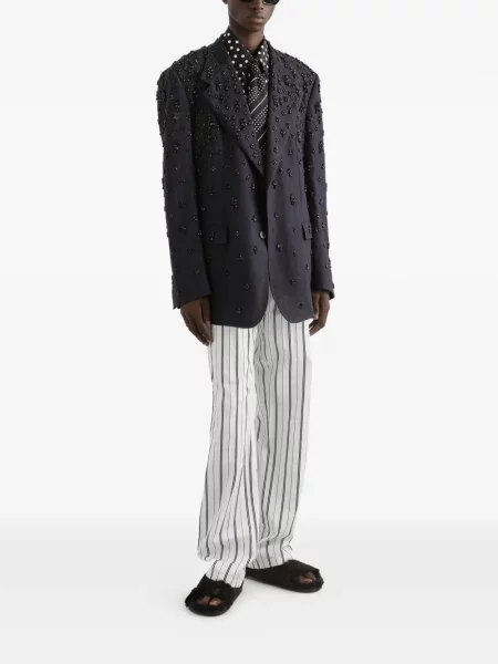 Pantaloni Dolce & Gabbana cu dungi alb