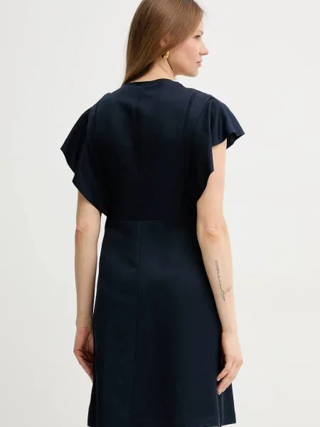 BOSS rochie bleumarin mini drept