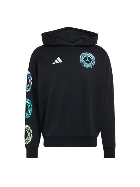 ADIDAS PERFORMANCE Sportovní mikina Mercedes Amg Petronas Formula 1 Team azurová / jablko / černá bílá