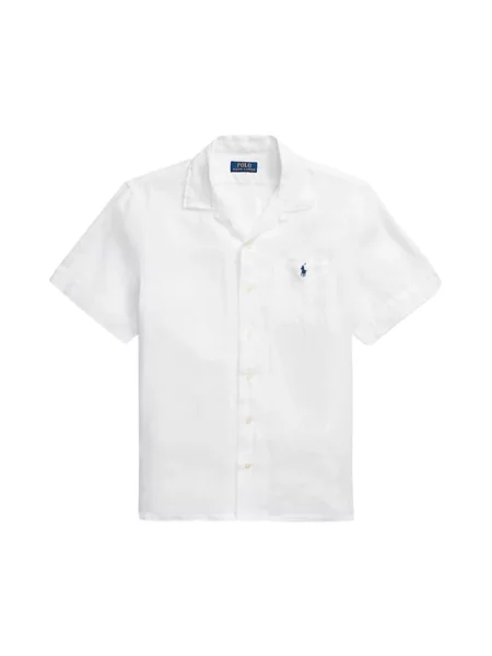 Lniana koszula Ralph Lauren biała