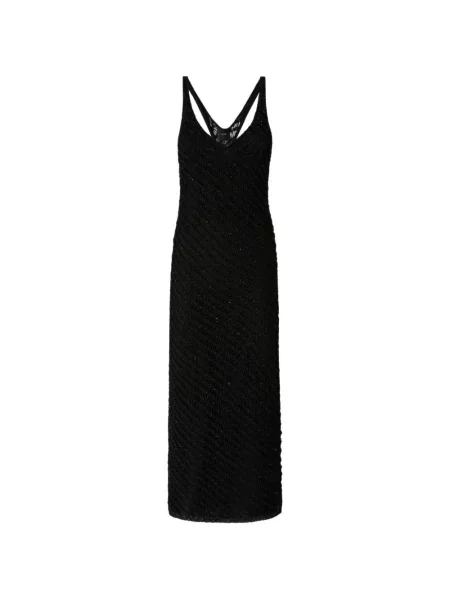 Rochie Pinko cu decolteu în V negru