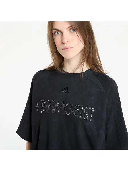 T-shirt adidas Adilenium Season 4 Teamgeist Washed Rhinestone T-Shirt Black L czarna
