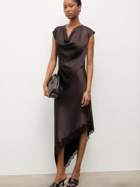 Answear.LAB sukienka brązowa