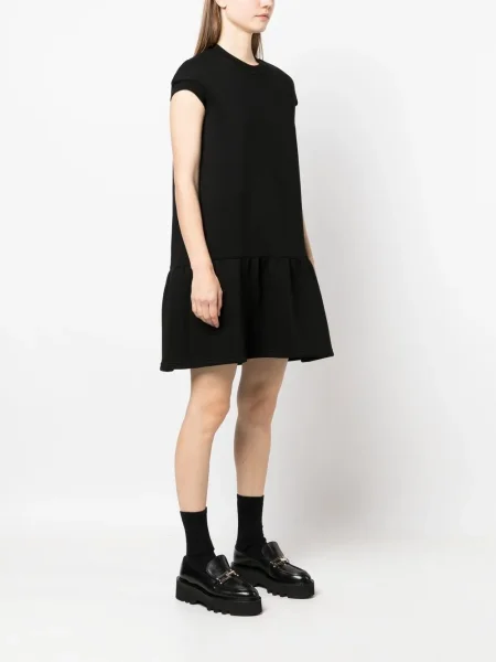 Cu peplum rochie mini Ioana Ciolacu scurtă de costum negru