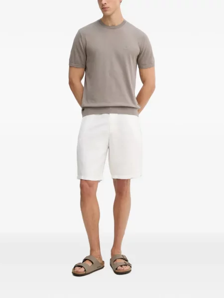 Tricou Armani Exchange cu broderie tricotate