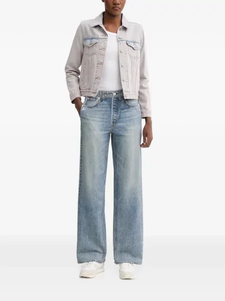 Viseltes hatású dupla soros farmer dzseki Levi's® szürke