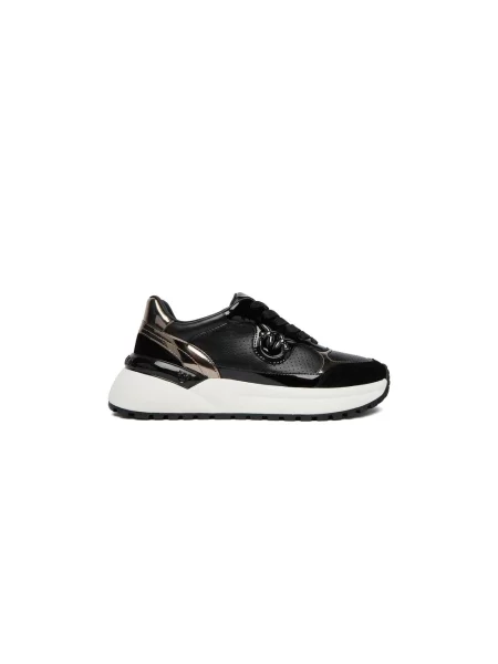 Sneakersy Pinko skórzane czarne