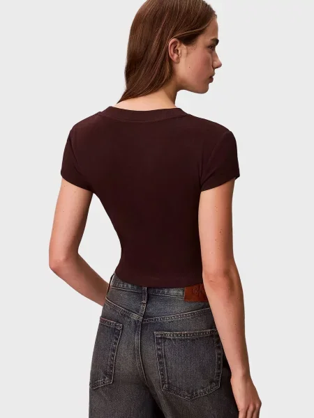 Топ Calvin Klein Jeans коричневый