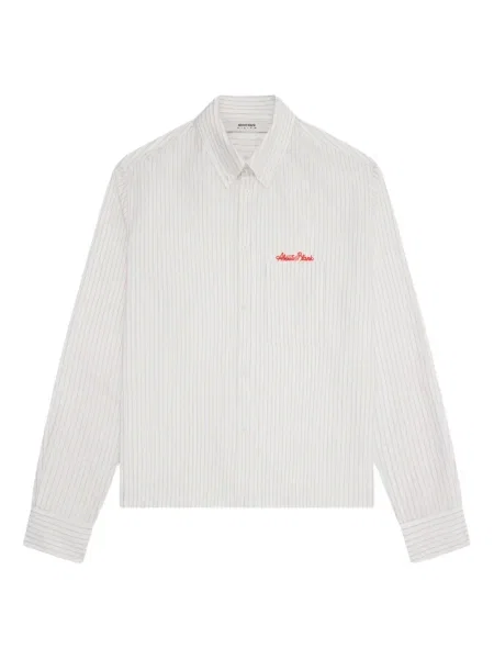 Prugasta košulja Aboutblank keper bijela
