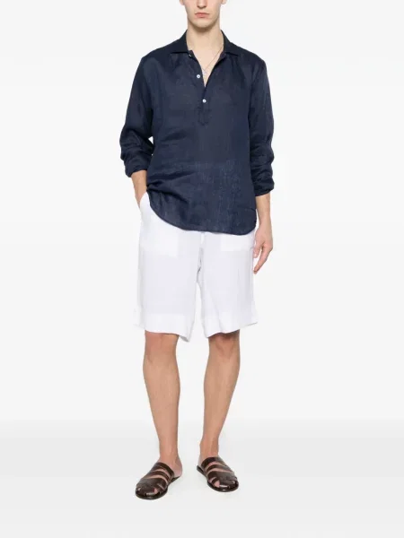 Șnur de strângere pantaloni scurți Kiton alb