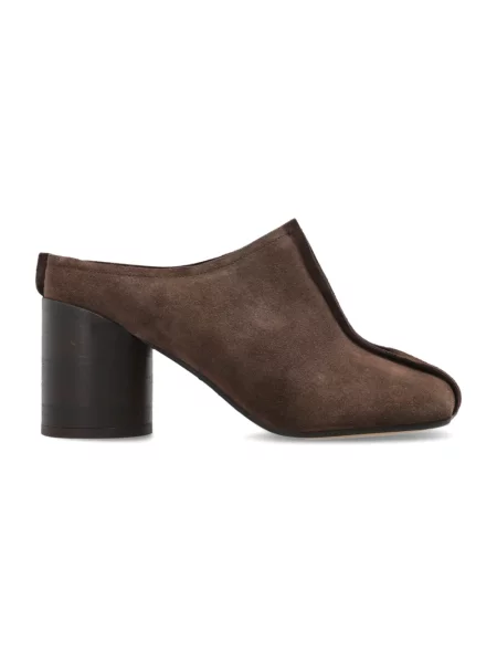 Klapki Mm6 Maison Margiela zamszowe brązowe