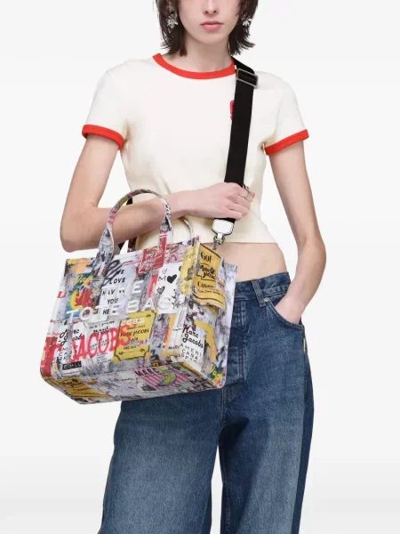 Geantă shopper Marc Jacobs din canvas