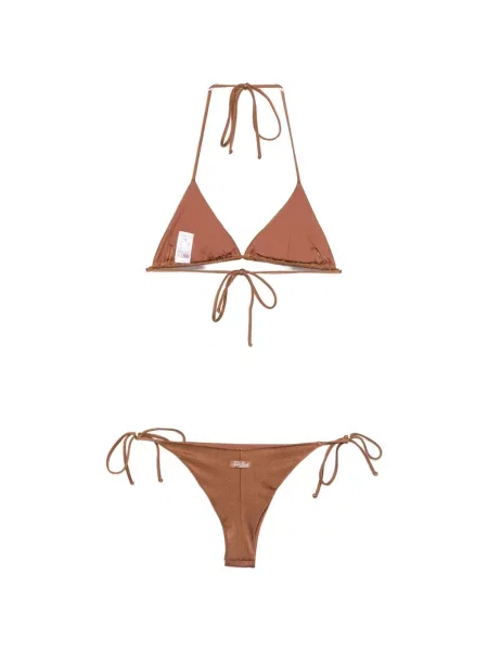 Bikini Mc2 Saint Barth cu gât halter maro