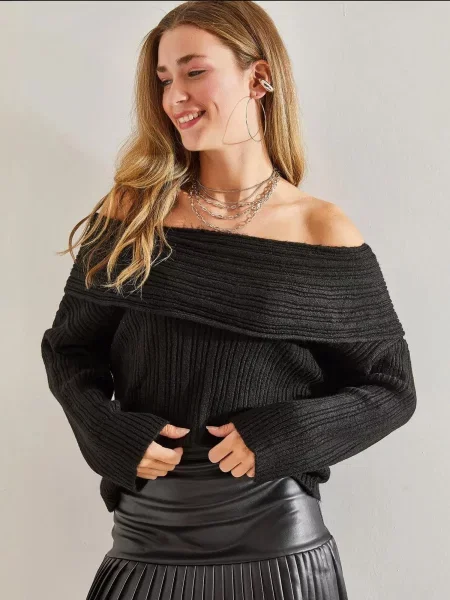 Bianco Lucci Svetr Pullover' černá