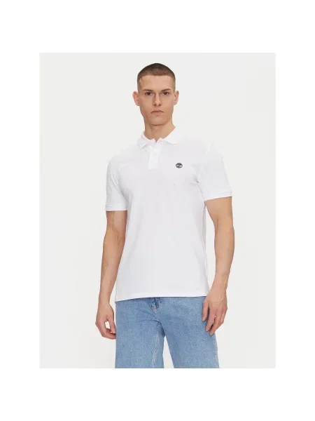 Timberland Polo Regular Fit λευκό