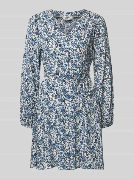 Dopasowana sukienka casualowa z czystej model EVIDA' Only błękitna