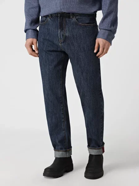 Прямі джинси Armani Exchange темно-синій сині