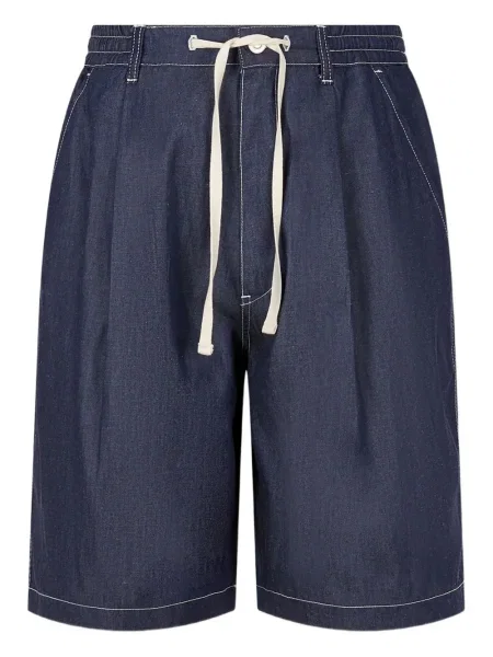 Plisované džínové šortky Studio Tomboy modré