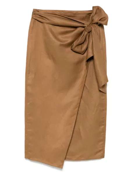 Fustă midi Max Mara maro
