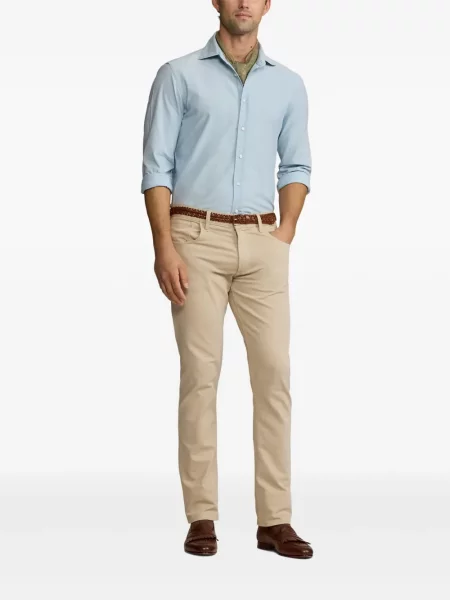 Siuvinėta marškiniai Ralph Lauren Purple Label mėlyna