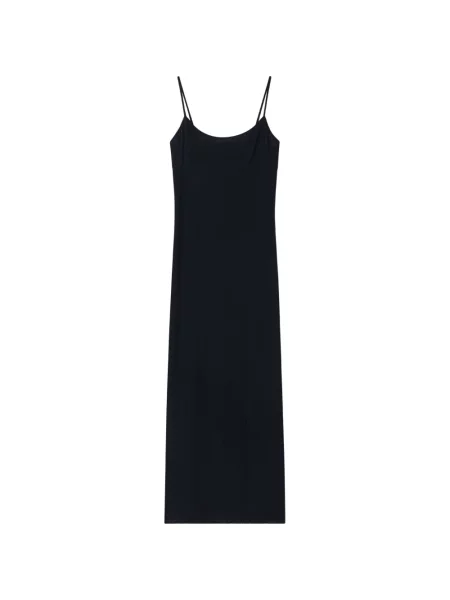 Rochie maxi Emporio Armani din tul cu bretele negru