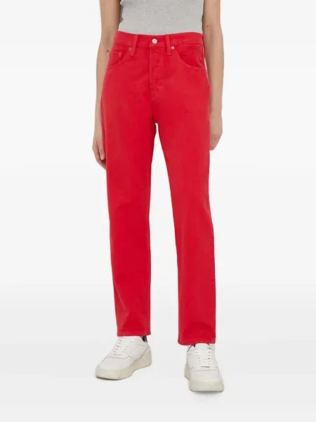 Blugi drepți Levi's® zdrențuiți negru