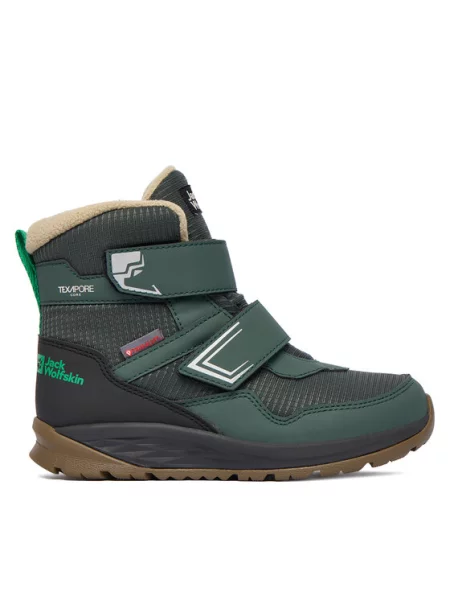 Μπότες Χιονιού Jack Wolfskin Polar Bear B Texapore Mid VC K πράσινο