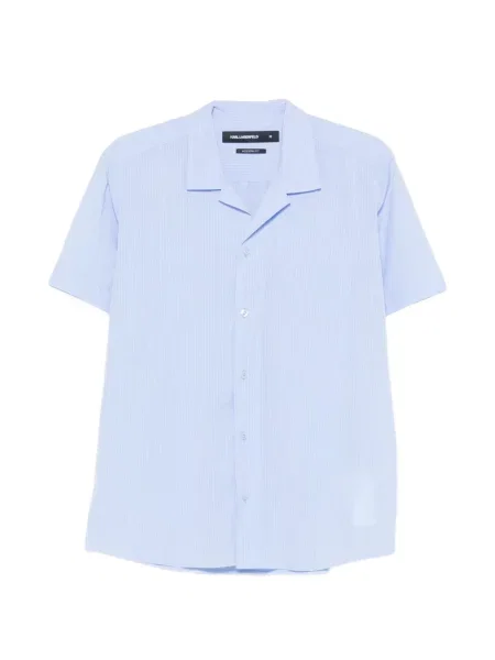 Pruhovaná košile Karl Lagerfeld modrá