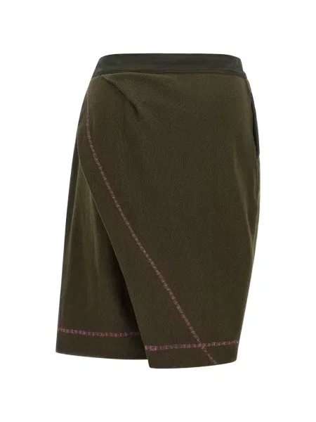 Pantaloni scurți Kiko Kostadinov drapate verde