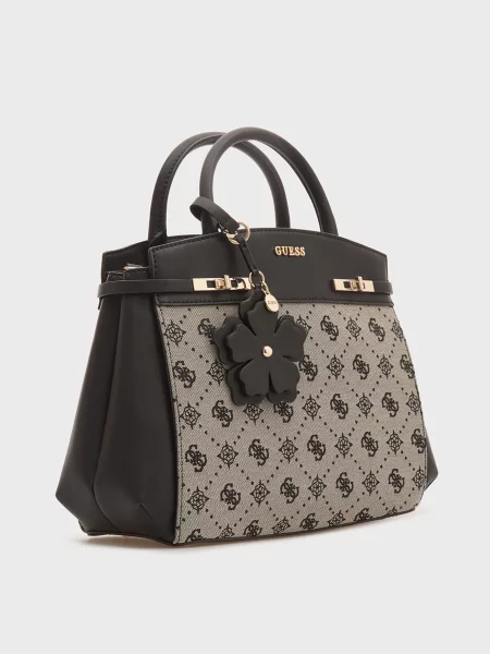 Сумка Guess с автографом черная