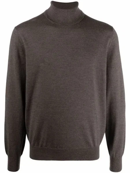 Pulover D4.0 tricotate maro