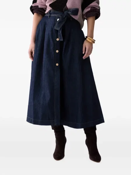 Lung fustă din denim Liu Jo albastru