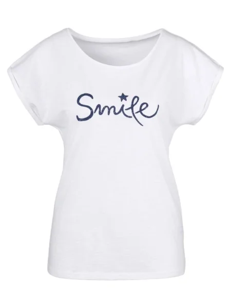 BEACH TIME Tricou alb