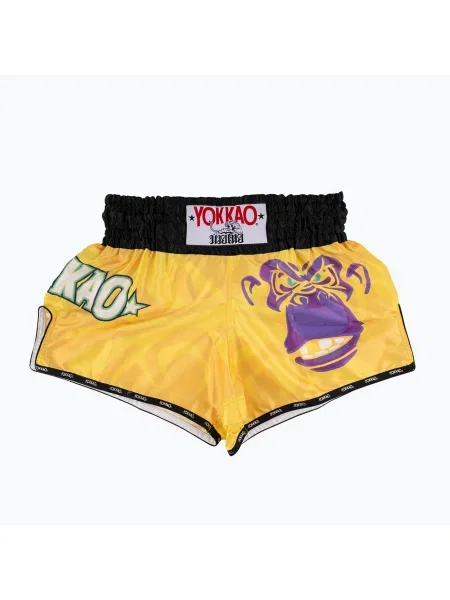 Мъжки шорти за тренировка YOKKAO Primate CarbonFit yellow жълто