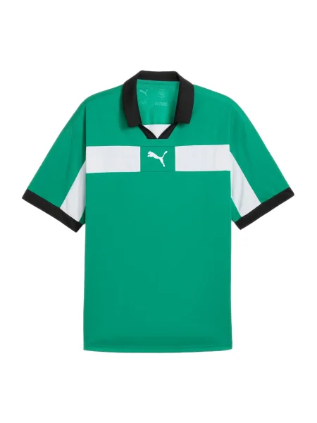 PUMA Funkcionalna majica TeamClassic zelena / črna bela