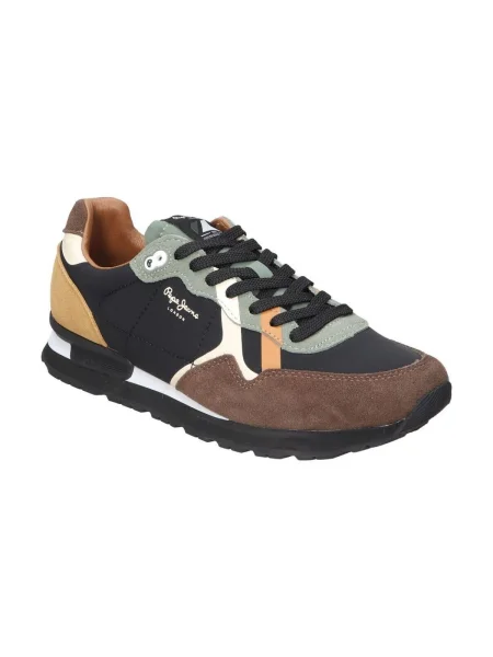Pepe Jeans Sneakersy Brit Prints M hnedá